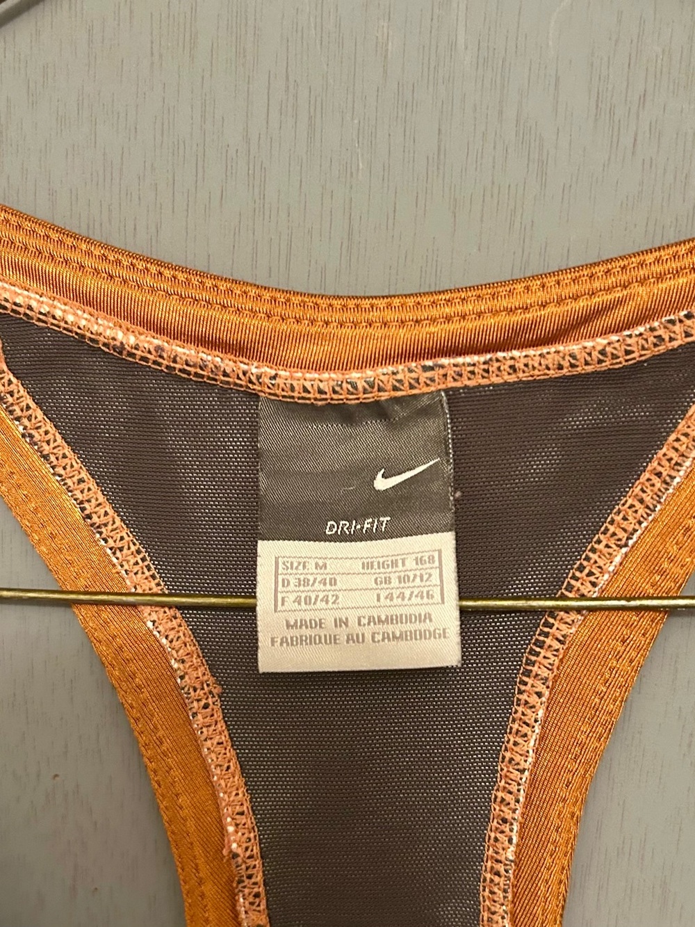 Nike Serena Williams Asian Design Bronze Purple red accent gorgeous dress MEDIUM - Picture 3 of 5